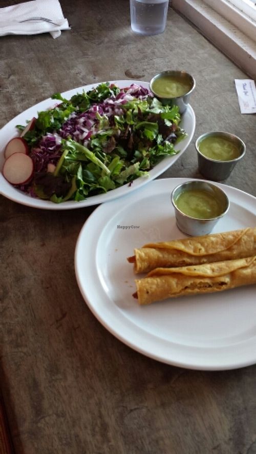 Huarache with taquitos at Flacos in Berkeley