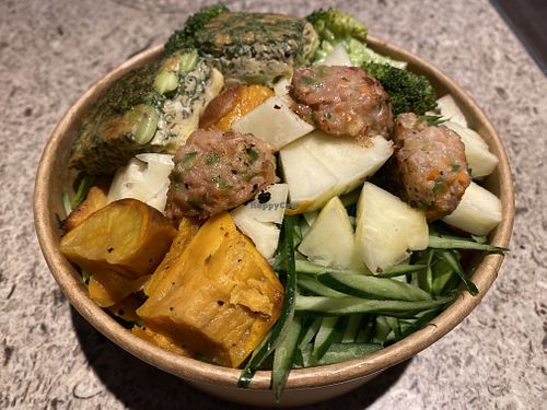 Salad 2.0 via UberEats (you can customize the toppings) at aone Eatery in Taipei