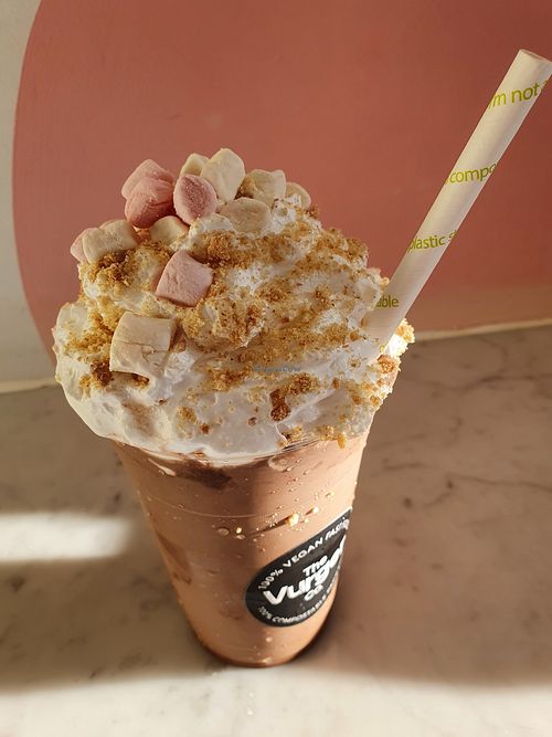 Biscoff milkshake with whipped cream.. flawless at The Vurger Co in Brighton