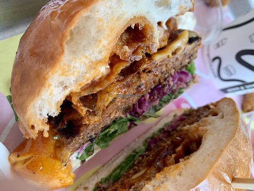 The Vurger Co - Cracklings burger  at The Vurger Co in Brighton