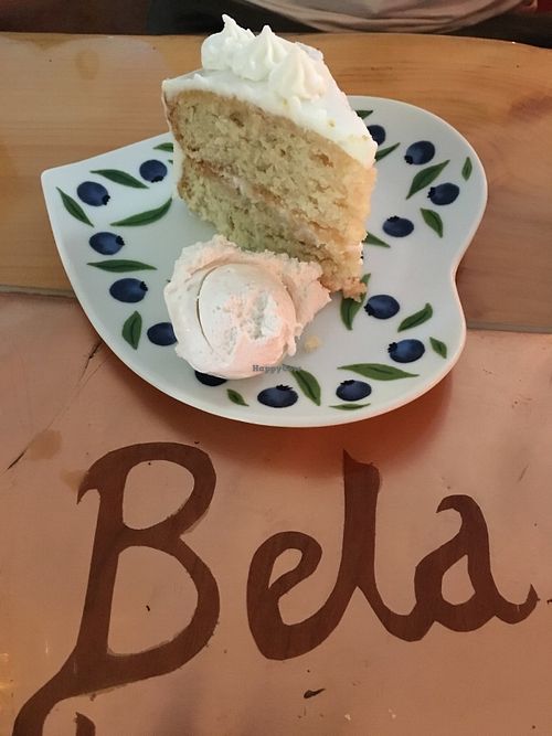 Coconut Cake with Lemon Frosting  at Bela in Northampton