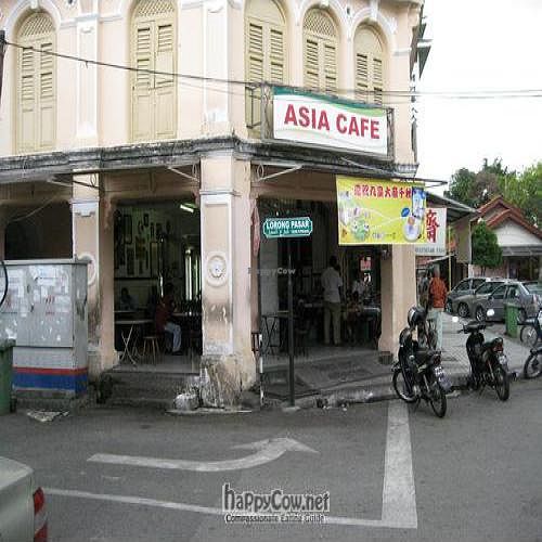 Front of restaurant at Asia Cafe in Penang