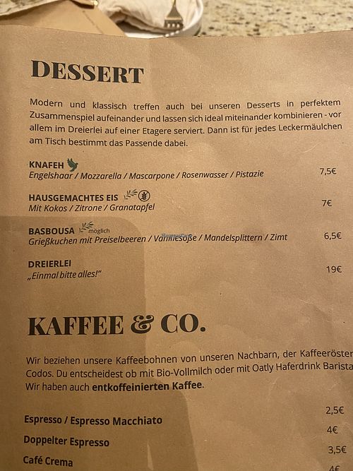 New menue  at Mirou in Hamburg