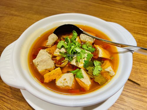 Stinky tofu in spicy broth  at XiángHé 祥和 - Serenity in Taipei