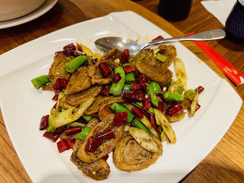Sichuan vegan intestines   at XiángHé 祥和 - Serenity in Taipei