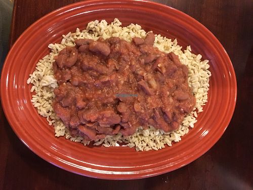 Rice and beans at Evie's in Roanoke