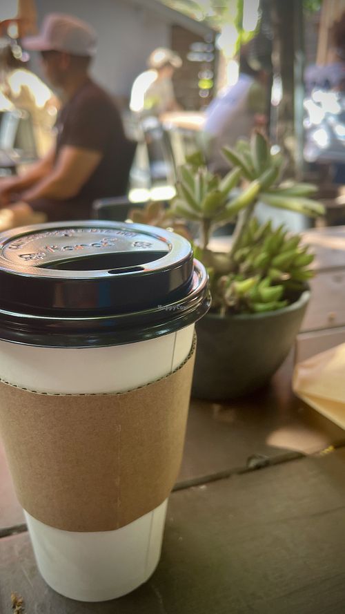 Matcha latte   at Little Barn Coffee House in Los Angeles