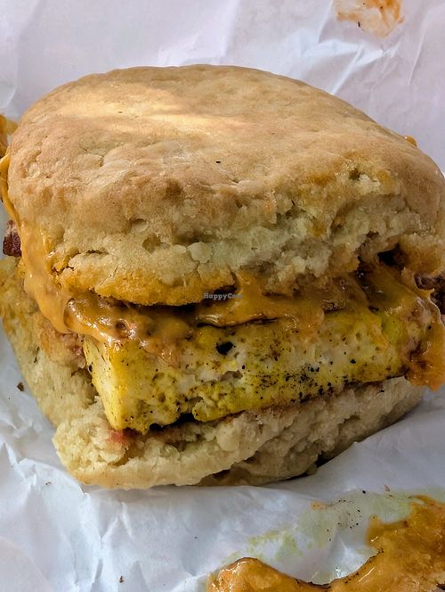 Bacon biscuit at Little Barn Coffee House in Los Angeles