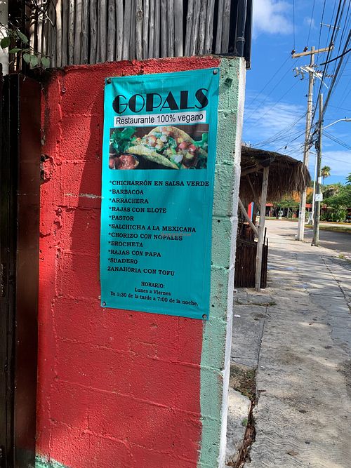 New hours and looks like all vegan at Gopals - Vegetariano's in Cancun