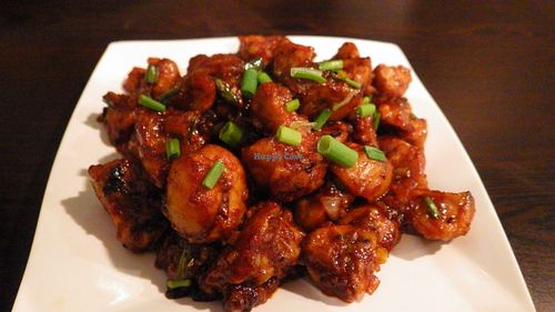 Mushroom manchurian at Nalan Restaurant - City Hall in Central Singapore