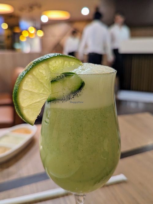Cucumber cooler at Nalan Restaurant - City Hall in Central Singapore