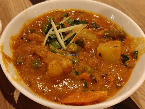 Vegan - Gravy - Mixed Vegetable Curry at Nalan Restaurant - City Hall in Central Singapore