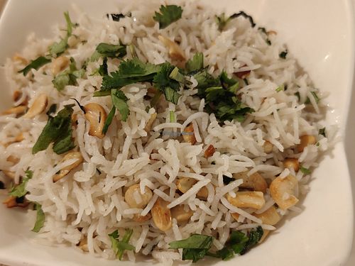 Vegan - Rice - Cashew Nut Pulao at Nalan Restaurant - City Hall in Central Singapore