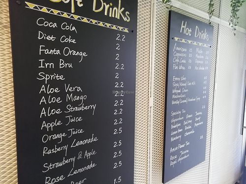 Drinks menu at Oppa in St Andrews