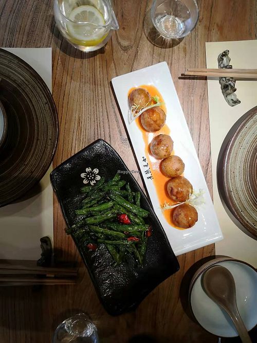 Meat balls a bit dry but tasty  at RúShì Shū 如是蔬 in Sanya