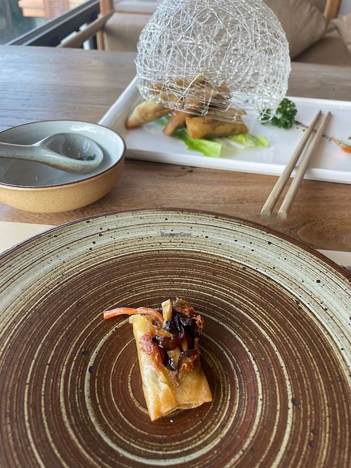 Vegetable spring rolls   at RúShì Shū 如是蔬 in Sanya