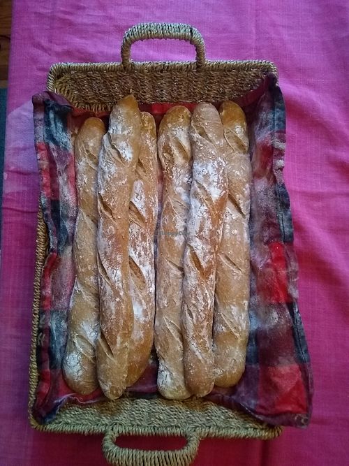 Sourdough baguettes at The Rising Firefly Bakery in Ithaca