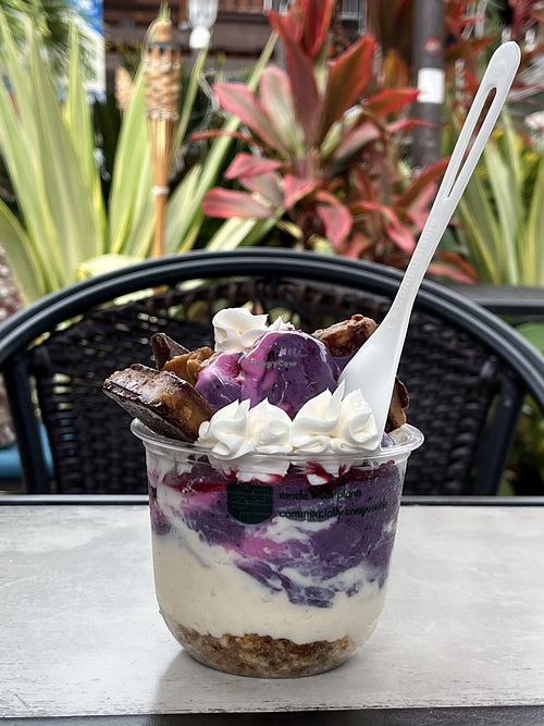 Cheesecake dessert   at Sweet Journey Soft Serve in Kailua Kona