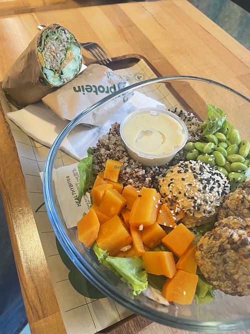 Bowl + Wrap  at Green & Protein in Tirana