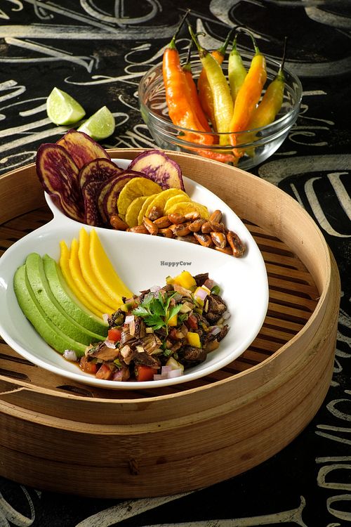 Wild mushrooms ceviche at La Suculenta in Guayaquil