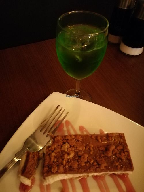 Lotus Biscoff bar (and midori lemon) at The Orchid Vegan Restaurant in York
