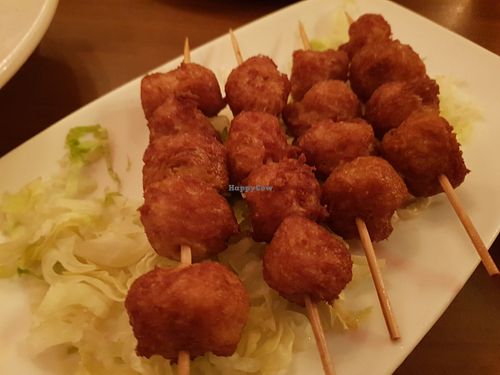Cumin Vegan Lamb Skewers at The Orchid Vegan Restaurant in York