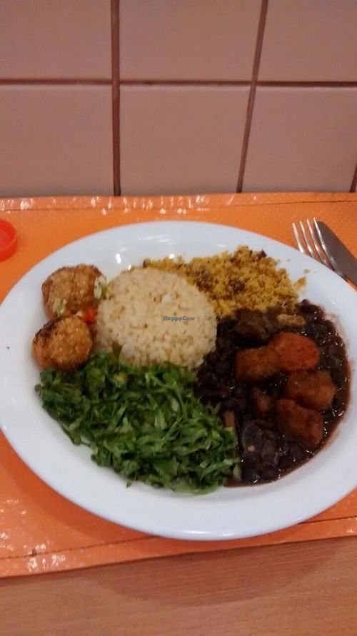 my dish, very healthy and tasty at Broto de Primavera in Sao Paulo