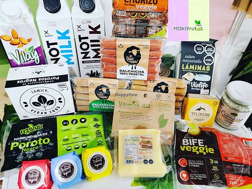 Productos veganos at Miski Frutos in Santiago