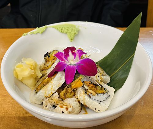 Seasonal Veggie Tempura Roll  at The Naked Fish in South Lake Tahoe