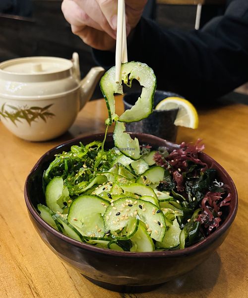 Sunomono salad   at The Naked Fish in South Lake Tahoe