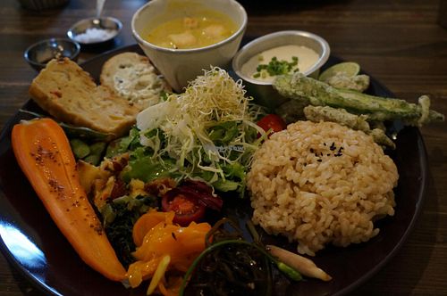 Lunch plate at Meu Nota in Tokyo