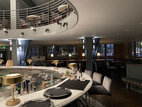 Bar area at BAIA in San Francisco