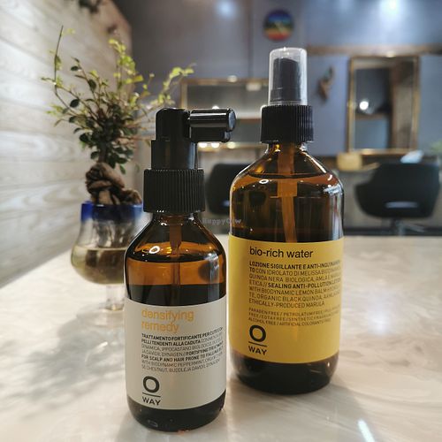 Biodynamic hair products by our favourite organic brand: Oway at LieblingSalon in Taipei