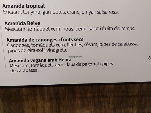 Salads at Beive in Vic