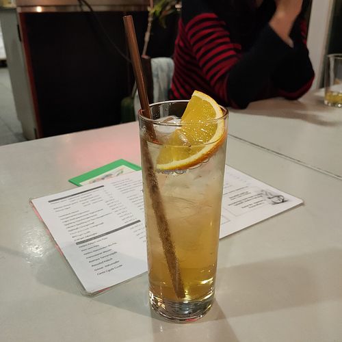 Sparkling chai at Villa Kalka in Cologne