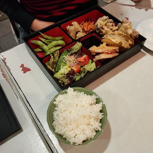 Vegan bento box at Villa Kalka in Cologne