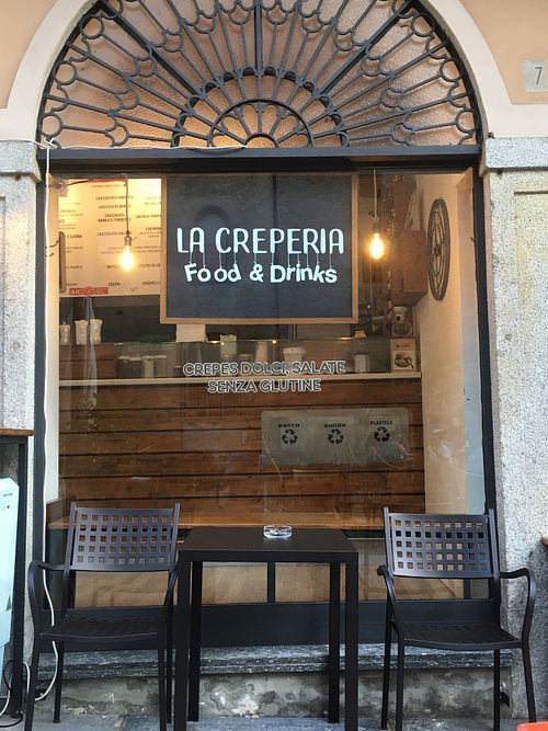Outside at La Creperia in Cremona