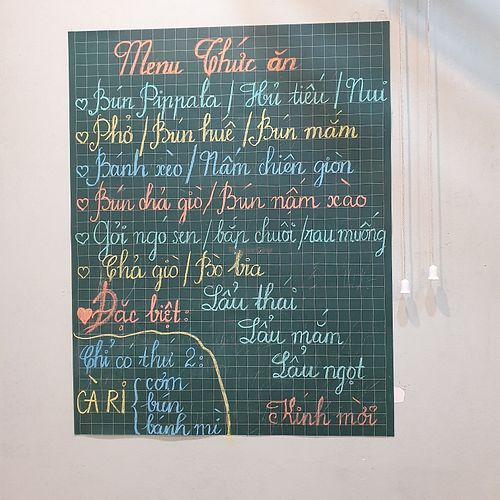 menu  at Pippala Vegan in Ho Chi Minh City