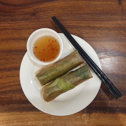 bi cuon (fresh spring roll) at Moc Nhien in Ho Chi Minh City