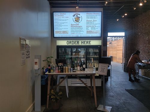 Counter at Wolfie's Nashville Hot Chicken in Los Angeles