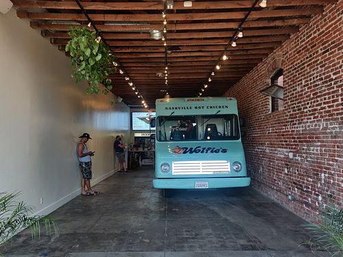 Inside at Wolfie's Nashville Hot Chicken in Los Angeles