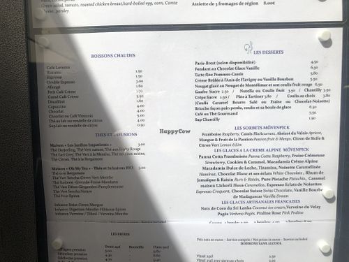 Menu 3 at Au coq bleu in Beaune