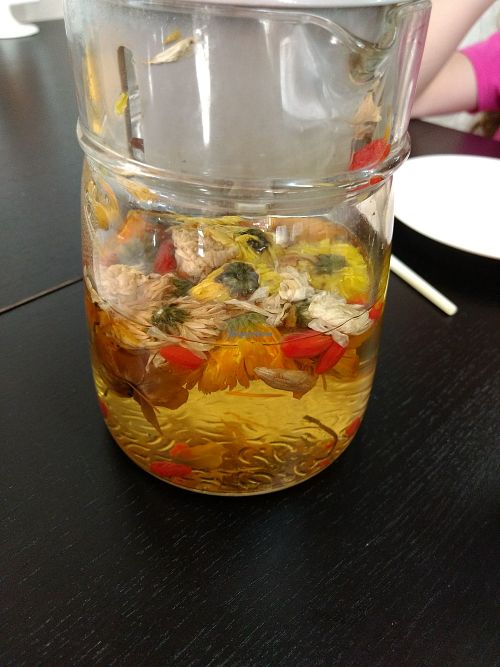 Chrysanthemum tea at Yuan Xiang Vegetarian Food 圆香素食馆 - Changi in Central Singapore