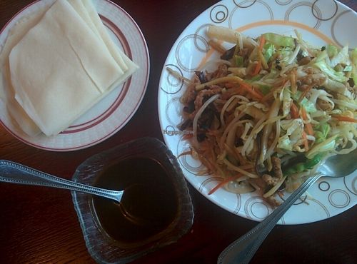 Mu Shu pancakes at Garden Fresh in Palo Alto