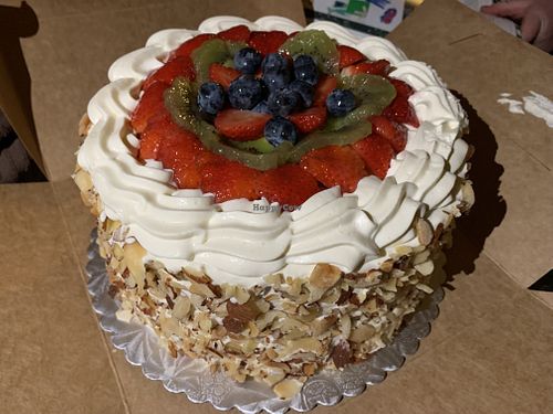 Fruit basket cake…it’s EPIC!!! at Mud Pie Stand in Sacramento