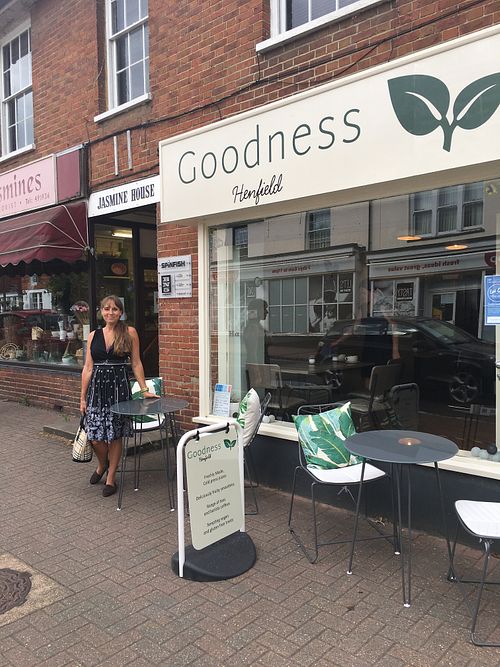 Outside at Goodness in Henfield