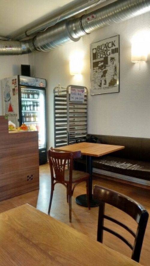 fridge full of drinks, many organic at vego Foodworld in Berlin