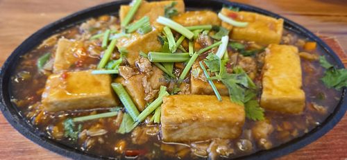 Hotplate tofu at Pureland Vegetarian in Bandar Seri Begawan