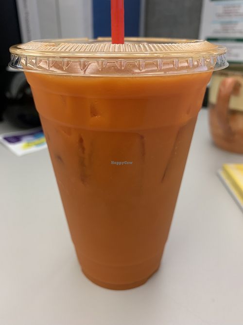 Their Thai iced tea is top notch! 👍  at Drunken Noodle in Sacramento