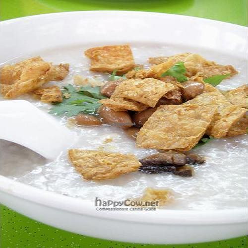 Brown Rice Porridge @ SGD$3  at Zi Zai Vegetarian - Woodlands in North Singapore